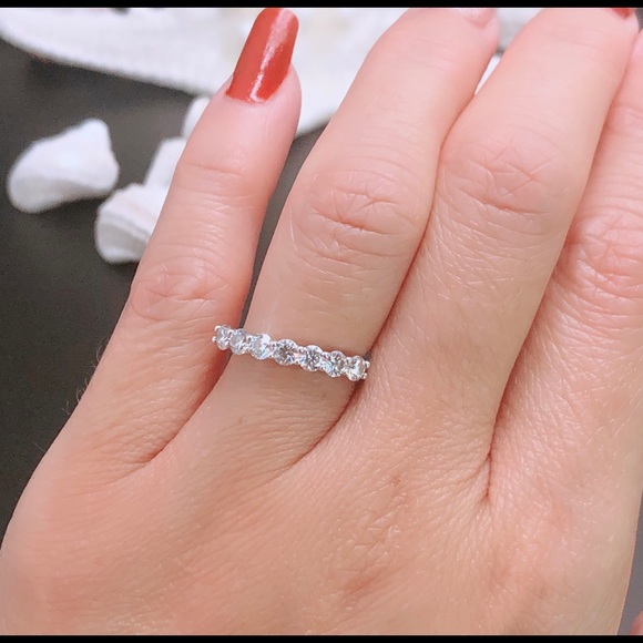 Moissanite ring set with certificate - Picture 13 of 17